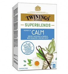 TWININGS Ceai Superblends Moments of Calm cu Musetel, Vanilie si Radacina de Cicoare18x1.5g