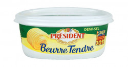 Unt 82% PRESIDENT Beurre Tendre Semi Sarat cas. 250g
