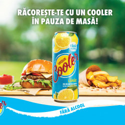 Bere Blonda Fara Alcool URSUS Cooler cu Suc de Lamaie 500ml - 22029100