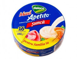 Branza Topita Triunghiuri cu Sunca DELACO Apetito Maxi 280g