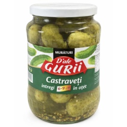 Castraveti in Otet 6-9cm D`ALE GURII 680g