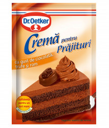 Crema cu Gust de Ciocolata, Trufe si Rom pentru Prajituri DR.OETKER 57g