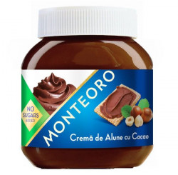 Crema de Alune cu Cacao Dietetica MONTEORO 350g