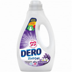 Detergent Lichid Automat pentru Rufe DERO 2in1 Gel Levantica si Iasomie 1L - 20 Spalari