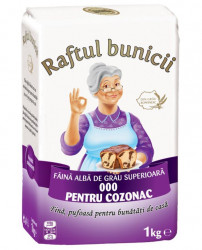Faina Alba Superioara pentru Cozonac 000 RAFTUL BUNICII 1Kg