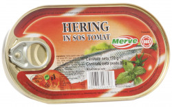 Hering in Sos de Tomate MERVE 170g - Img 1