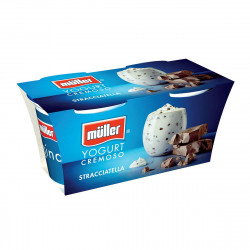 Iaurt cu Bucati de Ciocolata MULLER Stracciatella 2x125g