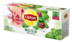 LIPTON Herbal Ceai de Melissa si Cirese 20 plicuri