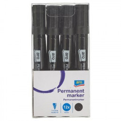 Marker Permanent Negru ARO 12buc