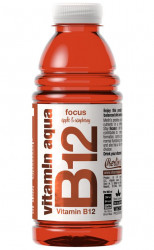 MERLIN'S VITAMIN AQUA Bautura Racoritoare Necarbogazoasa cu Vitamina B12 - Focus - Mere + Zmeura 600ml - 22021000