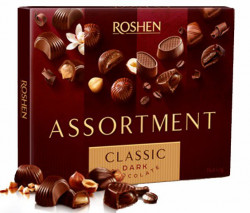 ROSHEN Praline Asortate cu Cicolata Neagra Assortment Classic Dark 154g