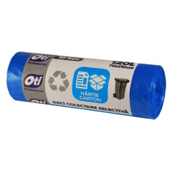Saci Menajeri Albastri Colectare Selectiva Hartie si Carton OTI 120L 10buc
