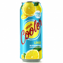 Bere Blonda Fara Alcool URSUS Cooler cu Suc de Lamaie 500ml - 22029100