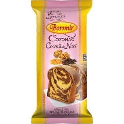 BOROMIR Cozonac cu Crema de Nuci (folie) 600g