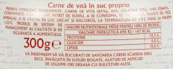 Carne de Vita in Suc Propriu SCANDIA SIBIU 300g - Img 2
