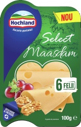 Cascaval - Branza Maasdam Feliata HOCHLAND 100g 6 Felii