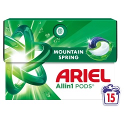 Detergent Automat Gel pentru Rufe ARIEL 3in1 Capsule 15buc