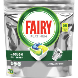 Detergent Capsule pt. Masina de Spalat Vase FAIRY Platinum 66buc