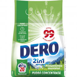 Detergent Pudra Automat pentru Rufe DERO 2in1 Prospetimea Muntelui 1.5Kg - 20 Spalari