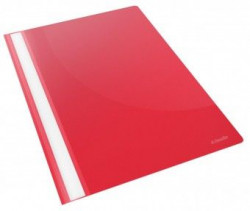 Dosar din Plastic cu Sina A4 tip Mapa Folie Plastic HERLITZ Rosu 10buc