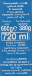 Fasole Galbena Pastai Taiata ARO bo. 720ml / 680g (380g net) - Img 3