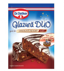Glazura cu Gust de Ciocolata Neagra/Alba Duo DR.OETKER 100g