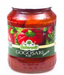 Gogosari Rosii In Otet NATURAVIT 720ml
