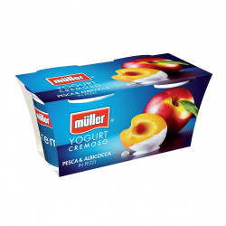 Iaurt cu Fructe MULLER Piersici & Caise 2x125g