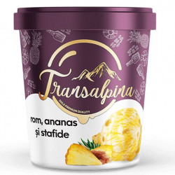 Inghetata cu Rom, Stafide si Ananas TRANSALPINA 1000ml