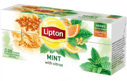LIPTON Herbal Ceai Infuzie de Menta cu Citrice 20 Plicuri