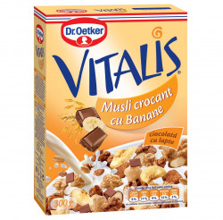 Musli Crocant cu Ciocolata Banane VITALIS DR.OETKER 300g