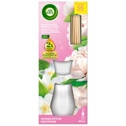 Odorizant de Camera Bete de Ratan AIRWICK Reed Diffuser - Bujor si Iasomie Alba - 42ml
