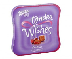 Praline de Ciocolata cu Jeleu de Visine MILKA Tender Wishes 137.5g
