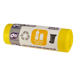 Saci Menajeri Galbeni Colectare Selectiva Plastic si Metal OTI 120L 10buc