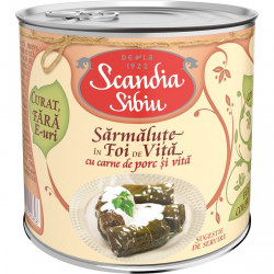 Sarmalute cu Carne de Vita si Porc in Foi de Vita SCANDIA 400g