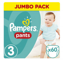 Scutece PAMPERS Pants (3, Midi, 6-11Kg) 62buc - Img 2