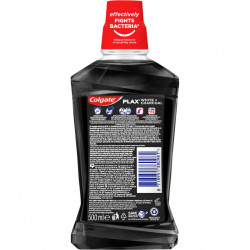 Apa de Gura COLGATE Plax White + Charcoal, Fara Alcool 500ml