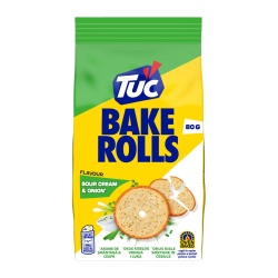 Bake Rolls TUC Rondele de Paine Crocanta cu Aroma de Smantana si Ceapa 80g