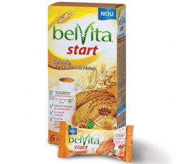 BELVITA Biscuiti Breakfast cu Cereale, Alune si Miere - 300g (6x50g)