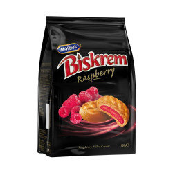 Biscuiti cu Crema de Zmeura MC VITIE'S BISKREM 160g
