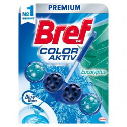 Dezinfectant Odorizant Solid Pentru Vasul de Toaleta BREF Color Aktiv Eucalipt 50g - Img 1