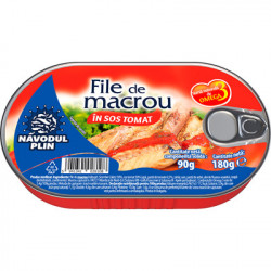 File de Macrou in Sos Tomat NAVODUL PLIN 180g