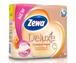 Hartie Igienica ZEWA De Luxe Piersica 3 str. 4 role