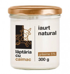 Iaurt Natural 5% LAPTARIA CU CAIMAC 300g