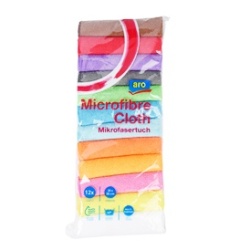 Lavete Colorate din Microfibra ARO 30x30cm 12buc
