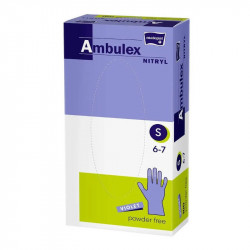 Manusi de Unica Folosinta din Nytril Nepudrate AMBULEX Marimea S 100buc