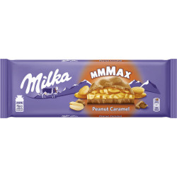MILKA XXL Ciocolata cu Arahide si Caramel - Tableta Mare 270g