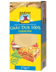 Paste Fainoase din Faina de Grau Dur - Foi de Lasagna BANEASA 375g