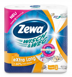 Prosoape de Bucatarie ZEWA Wisch & Weg Design 2 straturi 2 role 72 Foi - Img 1