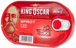 Sprot in Sos de Rosii (Tomat) KING OSCAR 160g